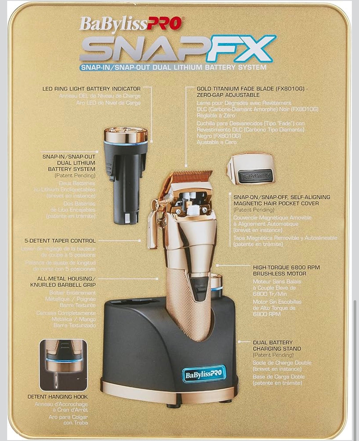 新品並行!BaBylissPRO SNAPFX Hair Trimmer・ベビリス トリマー バッテリーセット GOLD - Carpediem TOKYO・カーペディエム