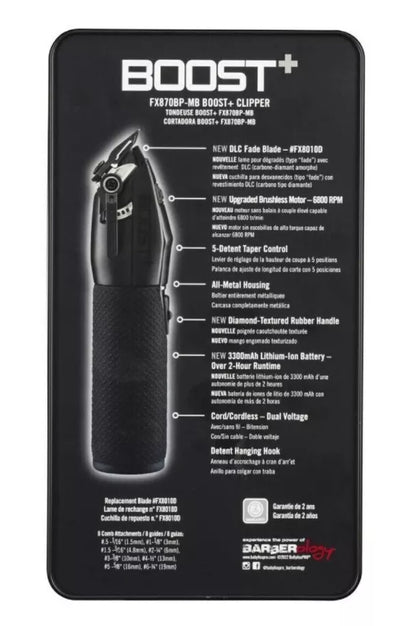 新品並行！BabylissPro Boost+ Matte Black Clipper | FX870BP-MB・ベビリス ブースト