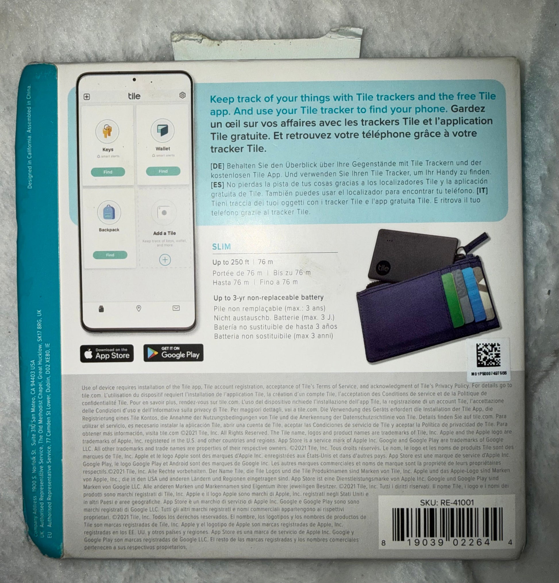 新品並行！Tile カードサイズ・GPS トラッカー Carpediem TOKYO・カーペディエム