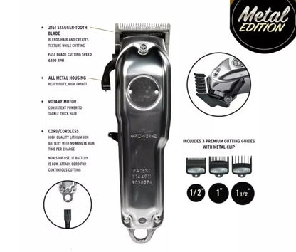 新品並行！Wahl 8509 Professional 5 Star Cordless Senior Clipper Metal Edition・ウォール シニア コードレスクリッパー バリカン・限定モデル！