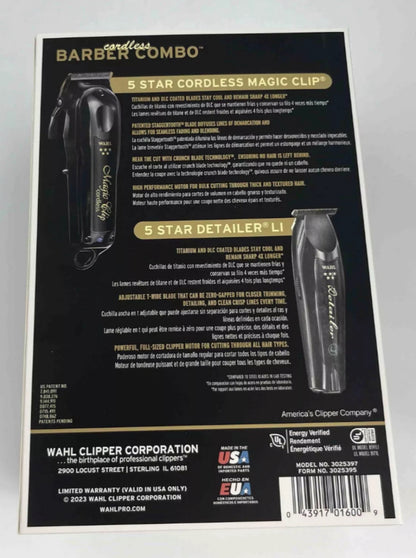 新品並行！ウォール Wahl Cordless Magic Clip&Detailer Set 2台セット！